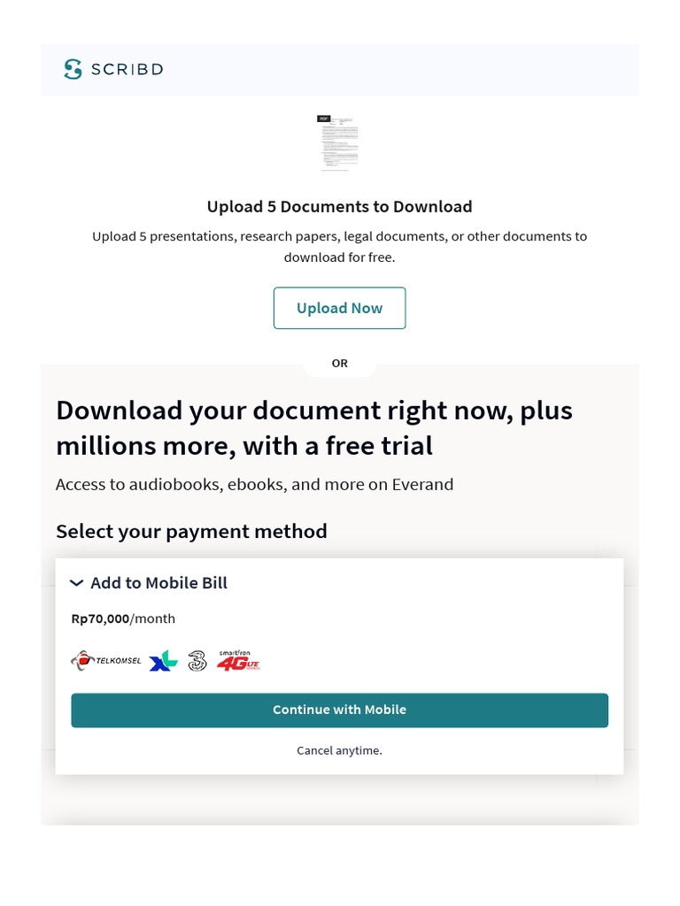 Choose A Plan - Scribd | PDF