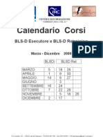 Calendario Corsi BLSD 2009