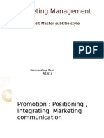 Marketing Management: Click To Edit Master Subtitle Style