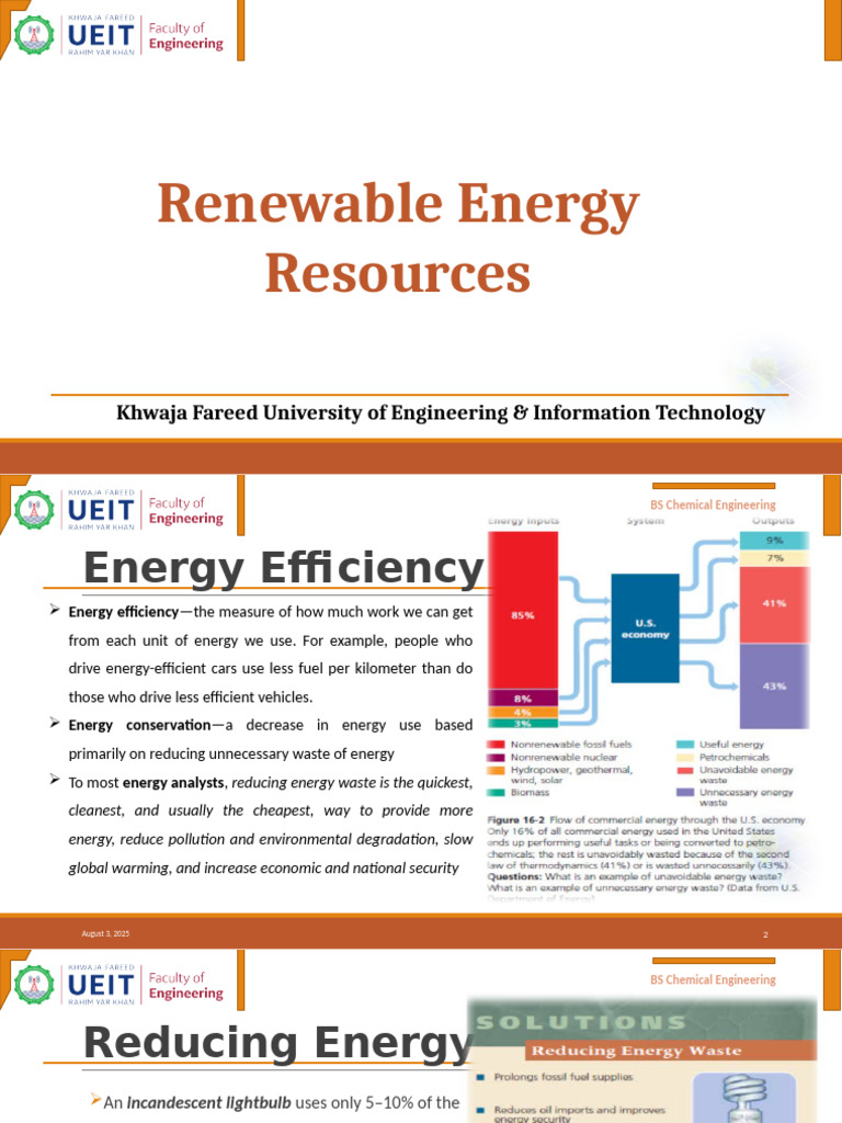 Renewable Energy Efficiency and Sources | PDF | Cogeneration | Energy ...
