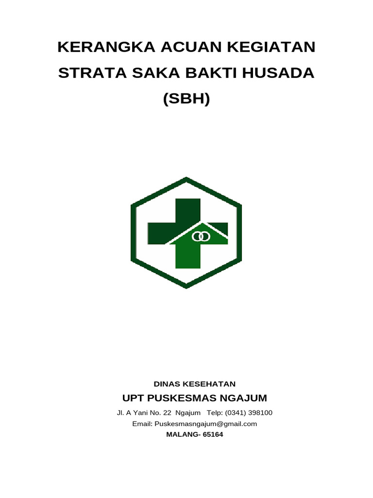 Kerangka Acuan Kegiatan Strata SBH | PDF