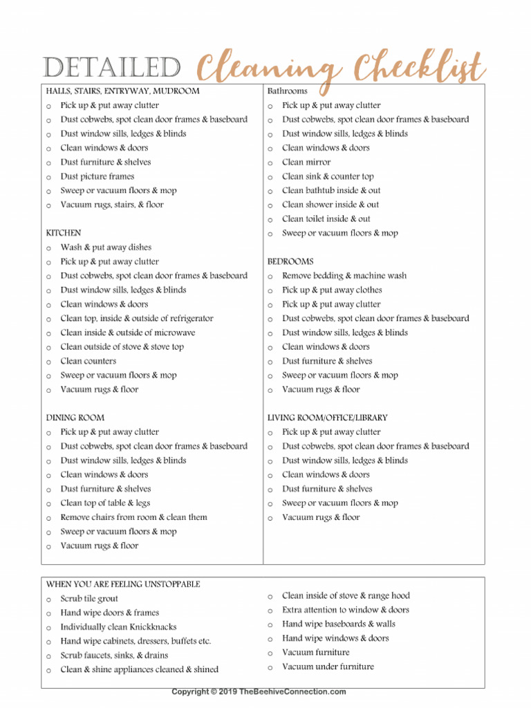 LED Cleaning Checklist Guide | PDF
