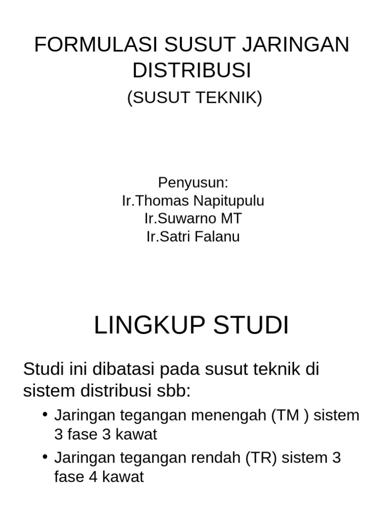Susut Jaringan Distribusi Final11072006 | PDF