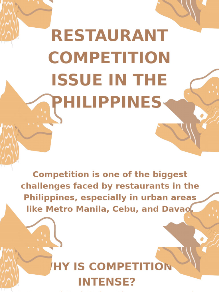 Restaurant Competition Challenges in the Philippines | PDF