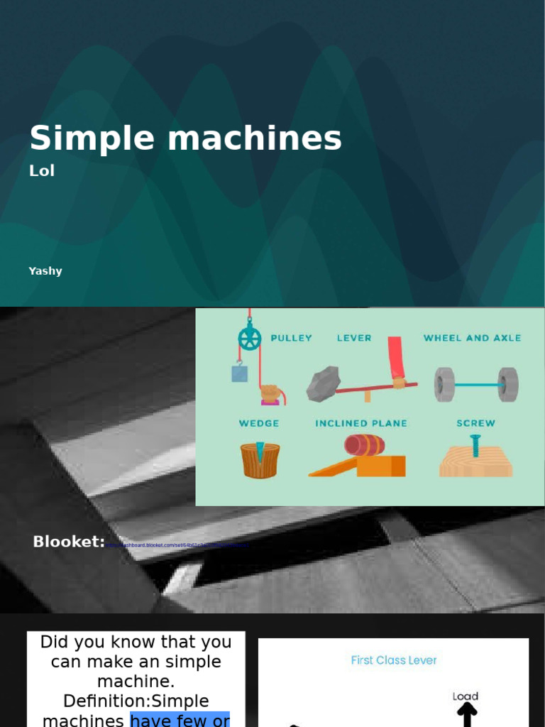 Understanding Simple Machines | PDF
