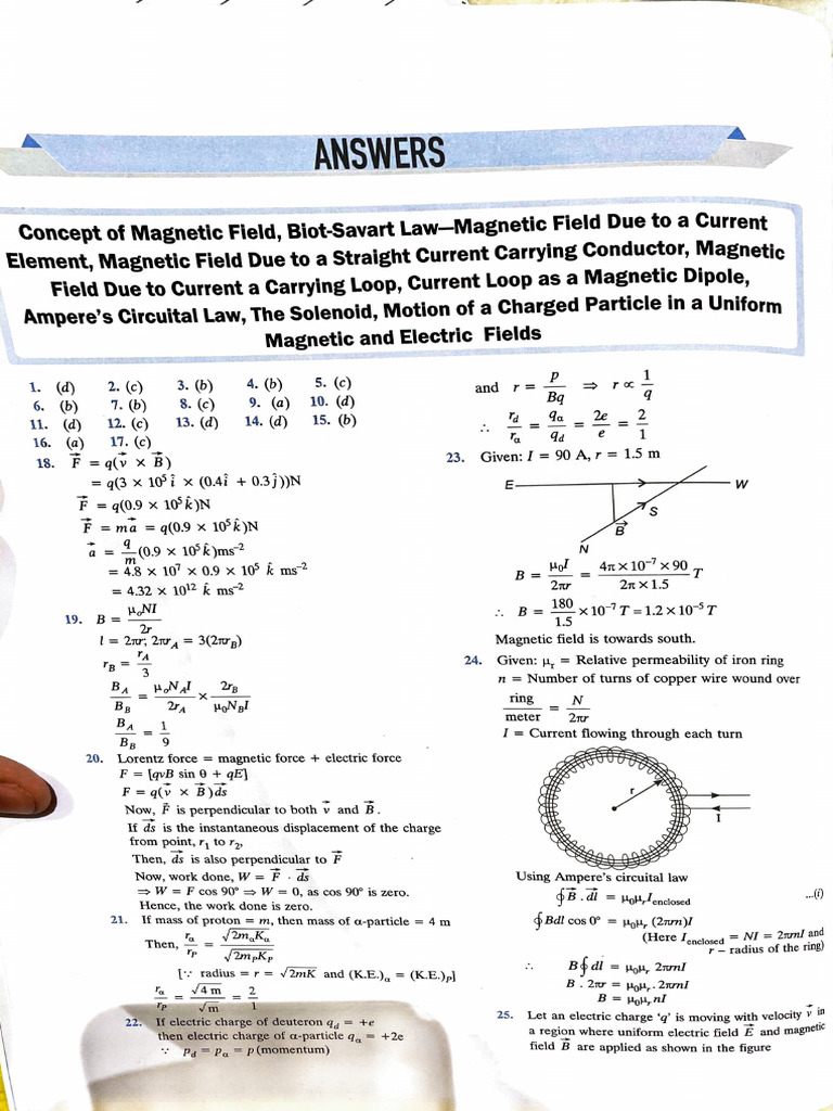 Magnetic Field Concepts and Laws | PDF | Physical Quantities | Force
