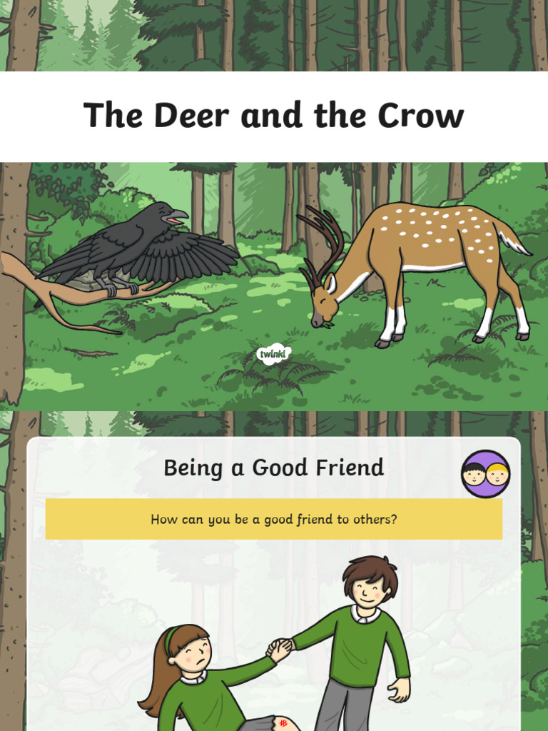 The Deer and The Crow | PDF, image size:768x1024