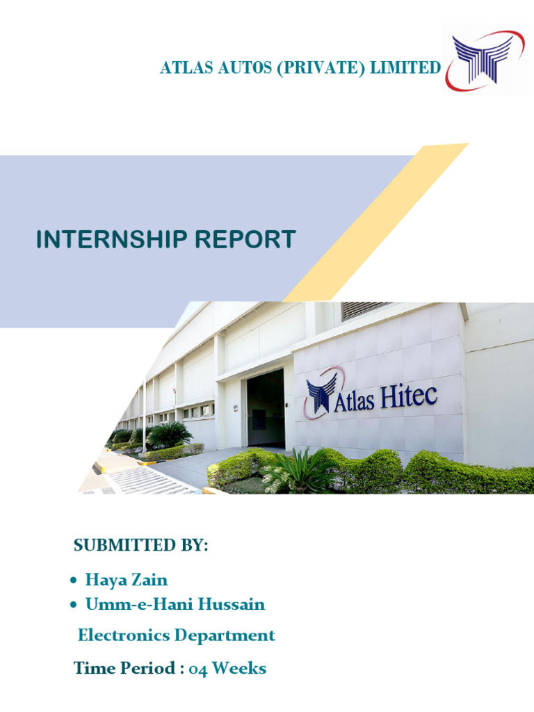 Internship Report: Atlas Autos Overview | PDF | Automation ...
