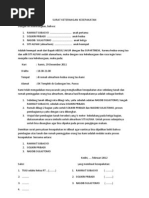 Surat Kesepakatan Bersama