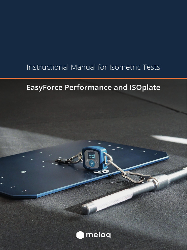 Isometric Testing with EasyForce Manual | PDF | Weight Training ...