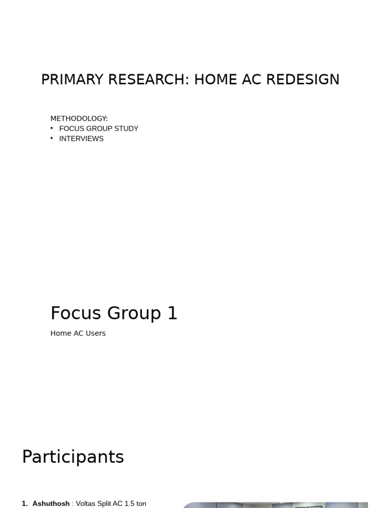 Home AC Redesign Research Insights | PDF