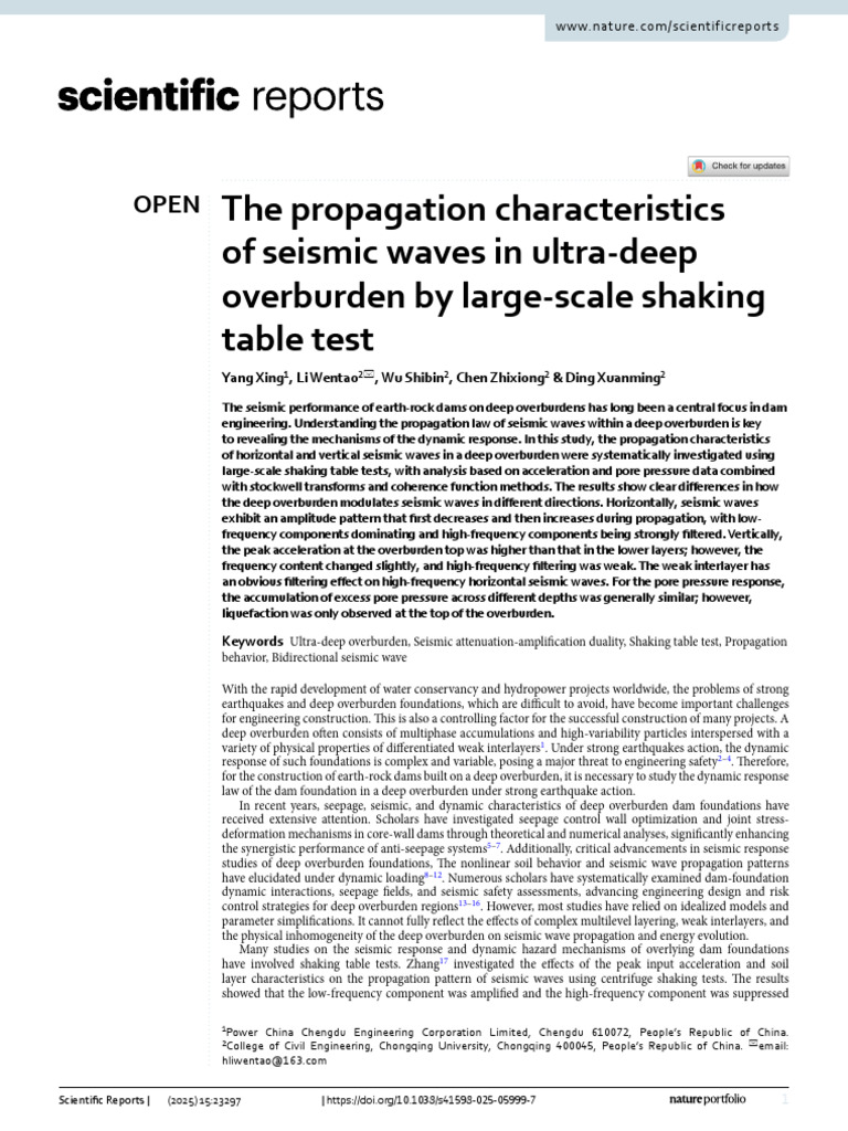 The Propagation Characteristics of Seismic Waves I | PDF | Seismology ...