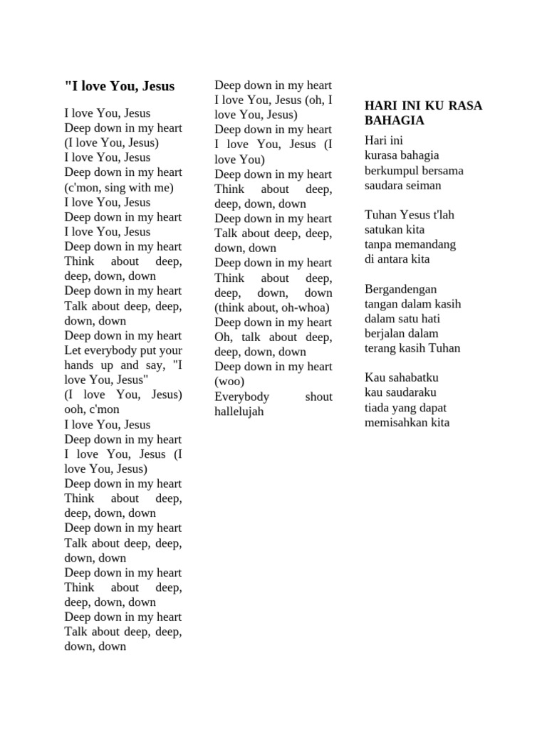 Lagu Iman: Cinta dan Kebahagiaan | PDF