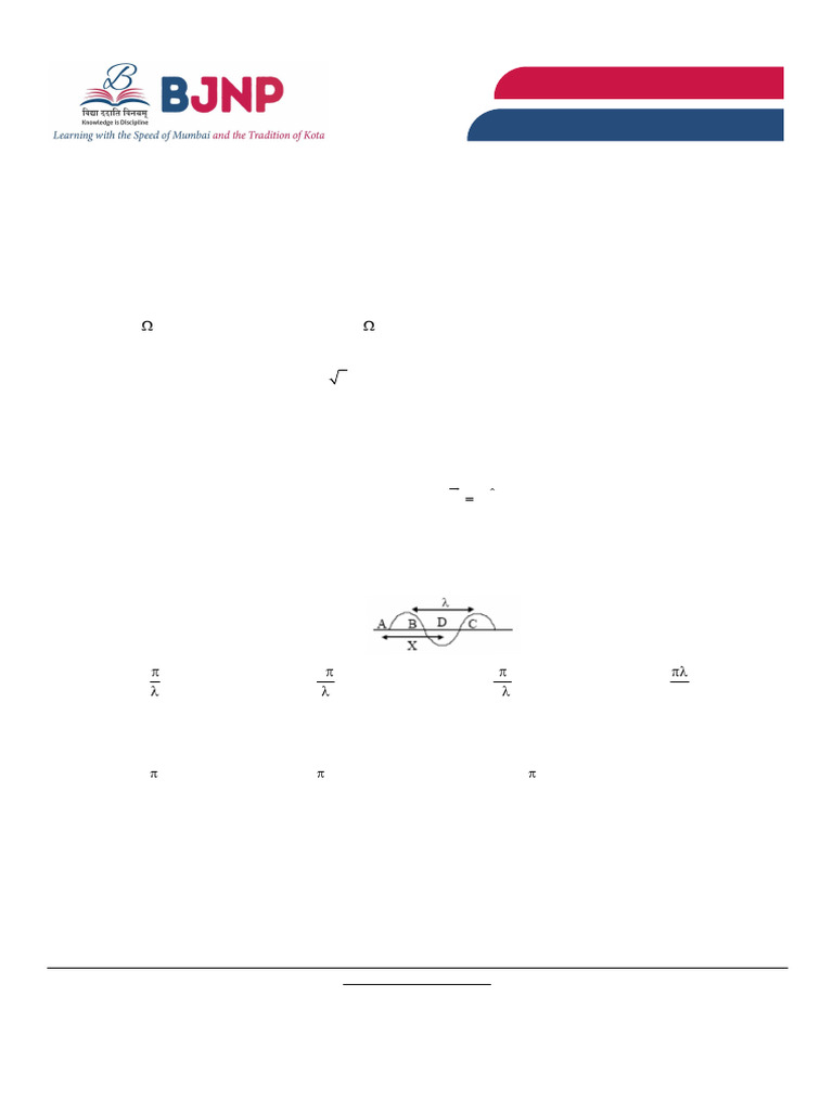 PCM - SB-26 Batch Part Test Paper - 03.08.2025 | PDF | Waves ...