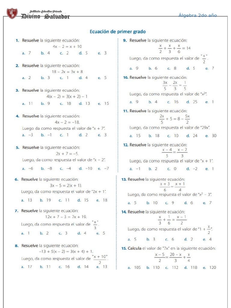 Algebra 1 | PDF