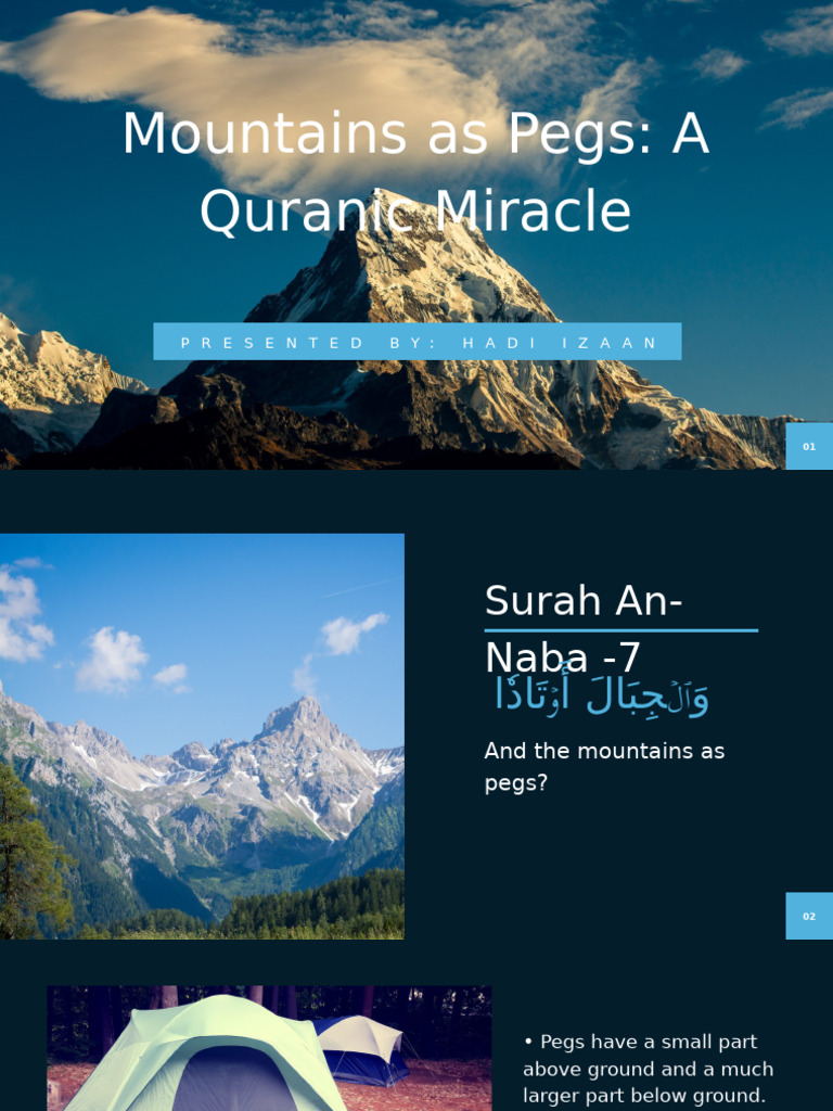 Mountains As Pegs A Quranic Miracle | PDF