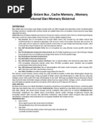 Download Pengertian Sistem Bus  Cache Memory  Memory Internal Dan Memory Eksternal by gieexxx SN89670063 doc pdf