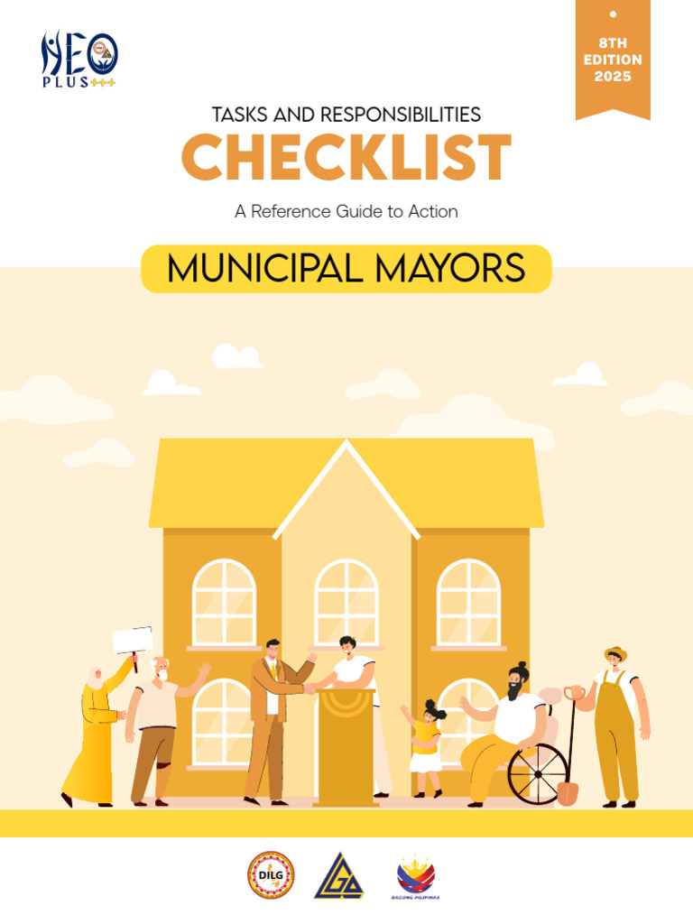 Municipal Mayors' Duties Checklist 2025 | PDF | Taxes | Governance