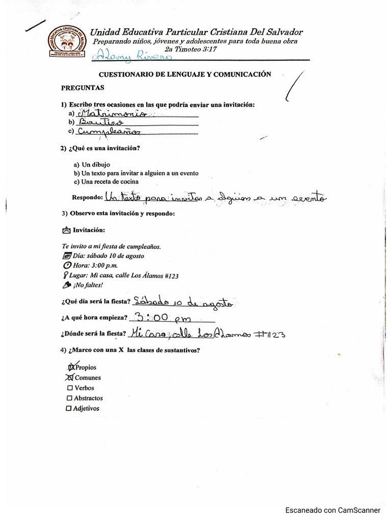 Cuestionario de Lengua y Literatura | PDF