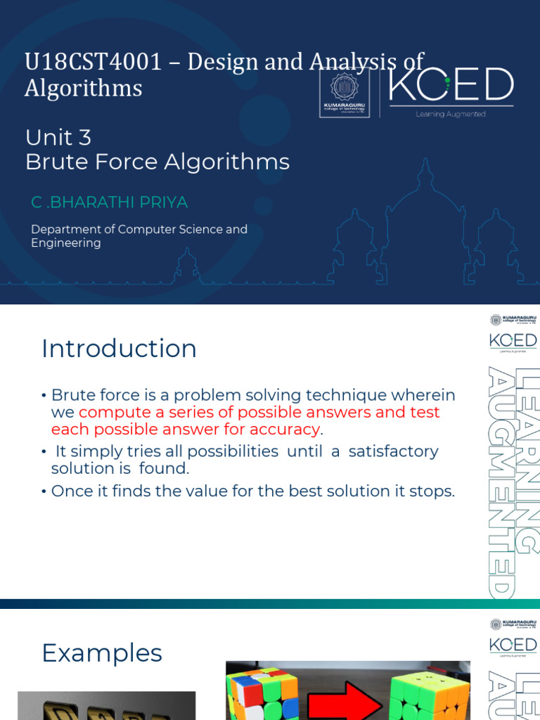 Understanding Brute Force Algorithms | PDF | Applied Mathematics ...