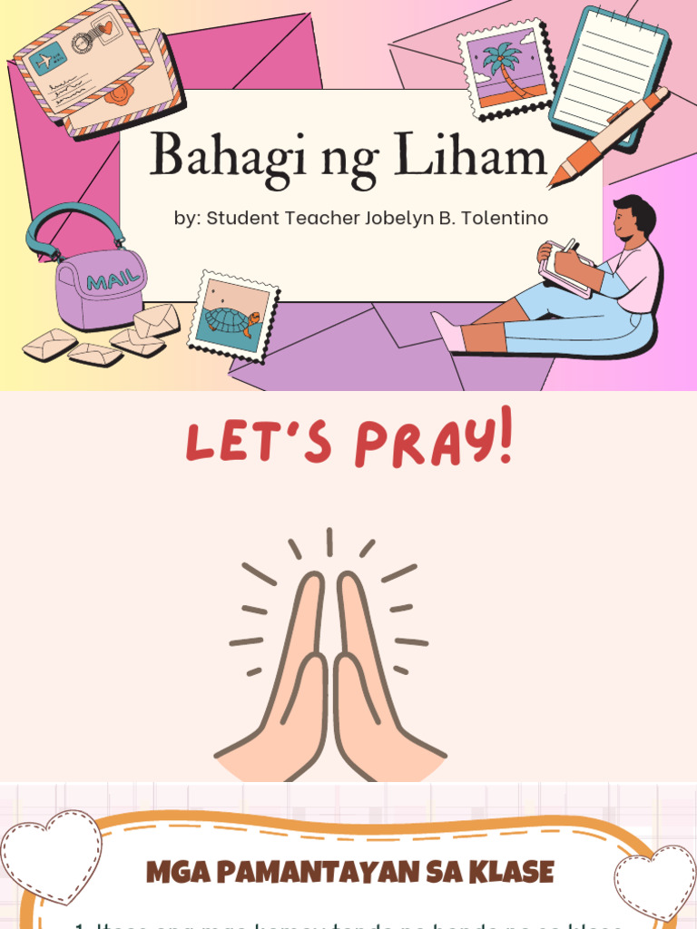 Mga Bahagi NG Liham | PDF
