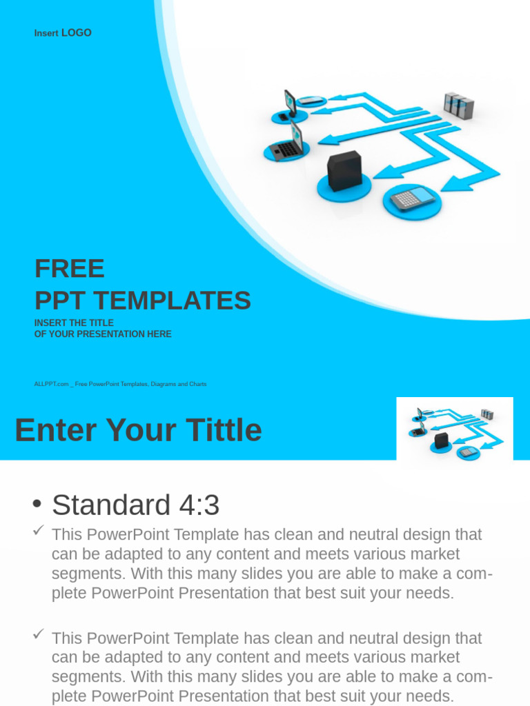 Computer Network Business PowerPoint Templates Standard | PDF