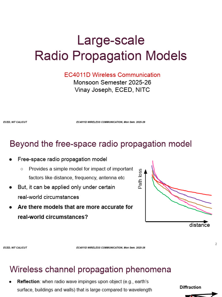 Large-Scale Radio Propagation Models | PDF | Radio Propagation | Radio Wave