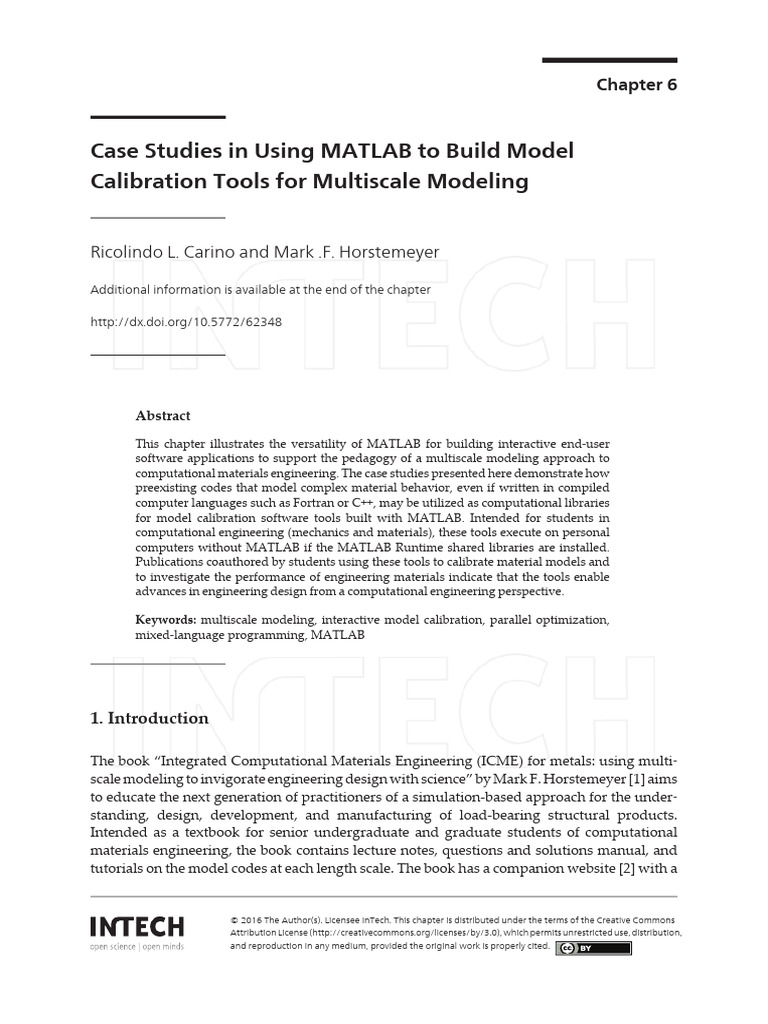 MATLAB Tools for Multiscale Modeling | PDF | Matlab | Mathematical ...