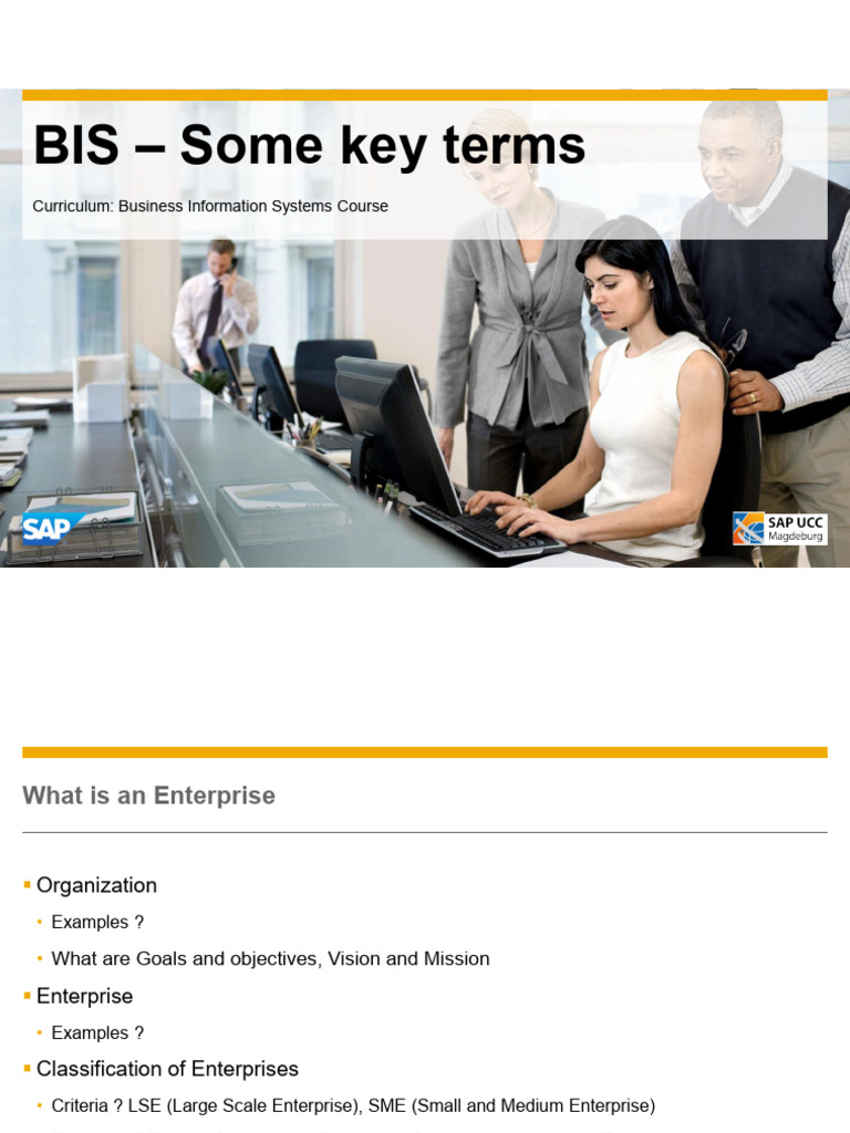 BIS - Some Key Terms | PDF | Enterprise Resource Planning | Business ...