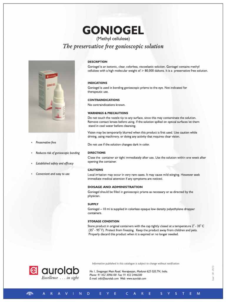 Gonio Gel | PDF