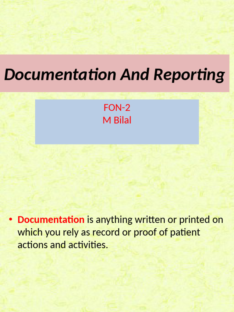 Effective Documentation in Healthcare | PDF | Health Care | Medical ...