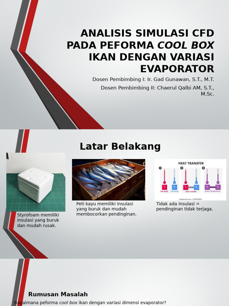 Analisis CFD Cool Box Ikan Evaporator | PDF