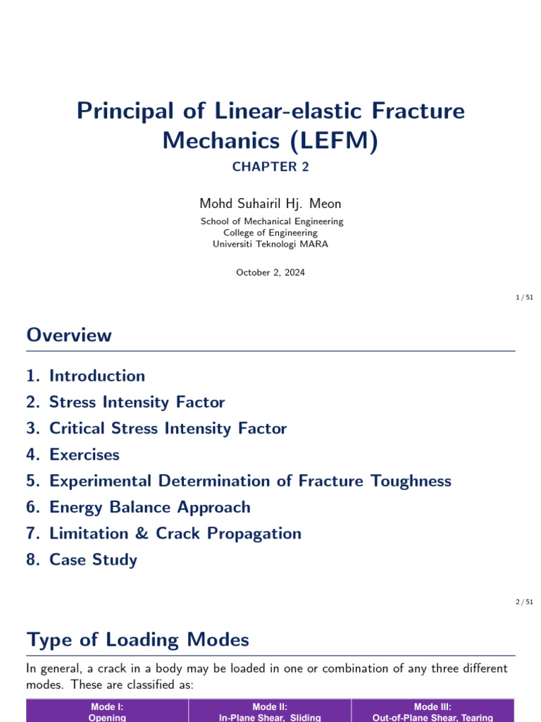 Chapter 2 MEC612 | PDF | Fracture Mechanics | Fracture