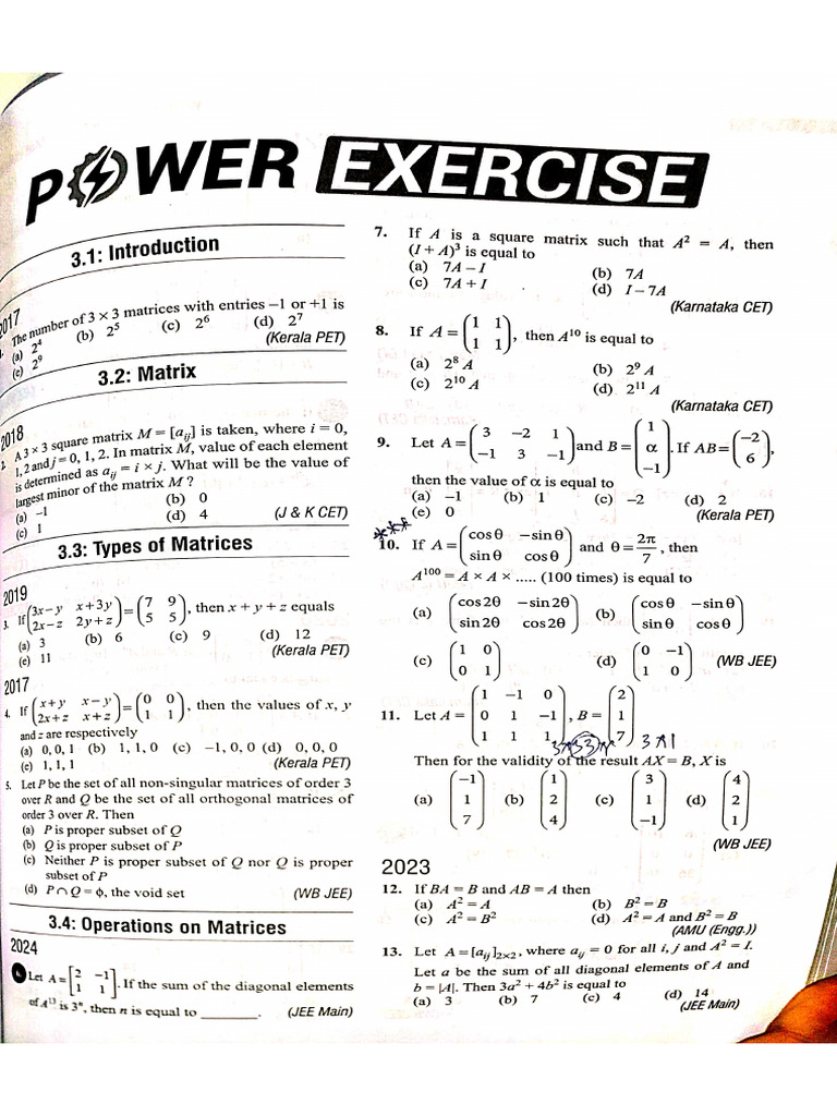 Matrices | PDF