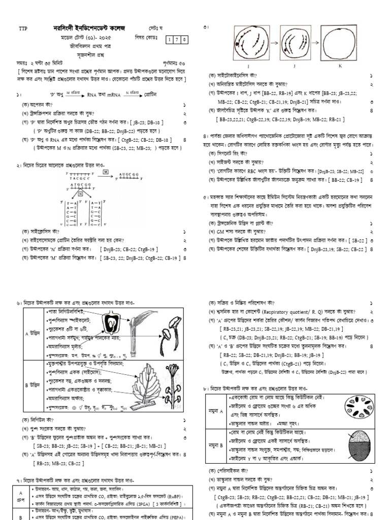 Model Test 1 CQ Set D | PDF
