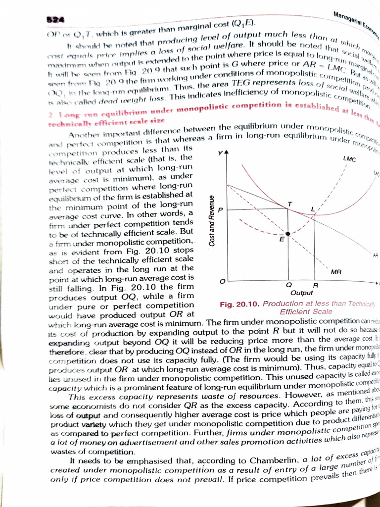 Monopolistic Competition and Economic Efficiency | PDF | Oligopoly ...