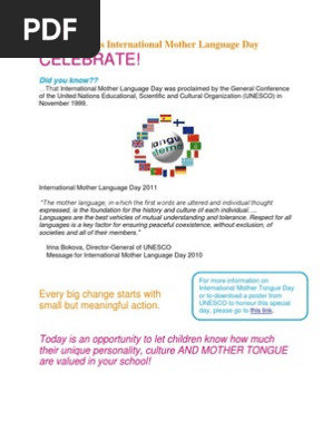 International Mother Tongue Day