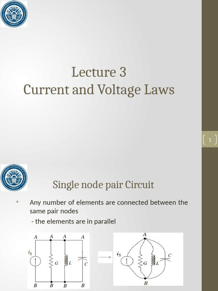 Current and Voltage Laws Explained | PDF | Series And Parallel Circuits ...