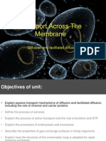 Transport Across The Membrane Diffusion