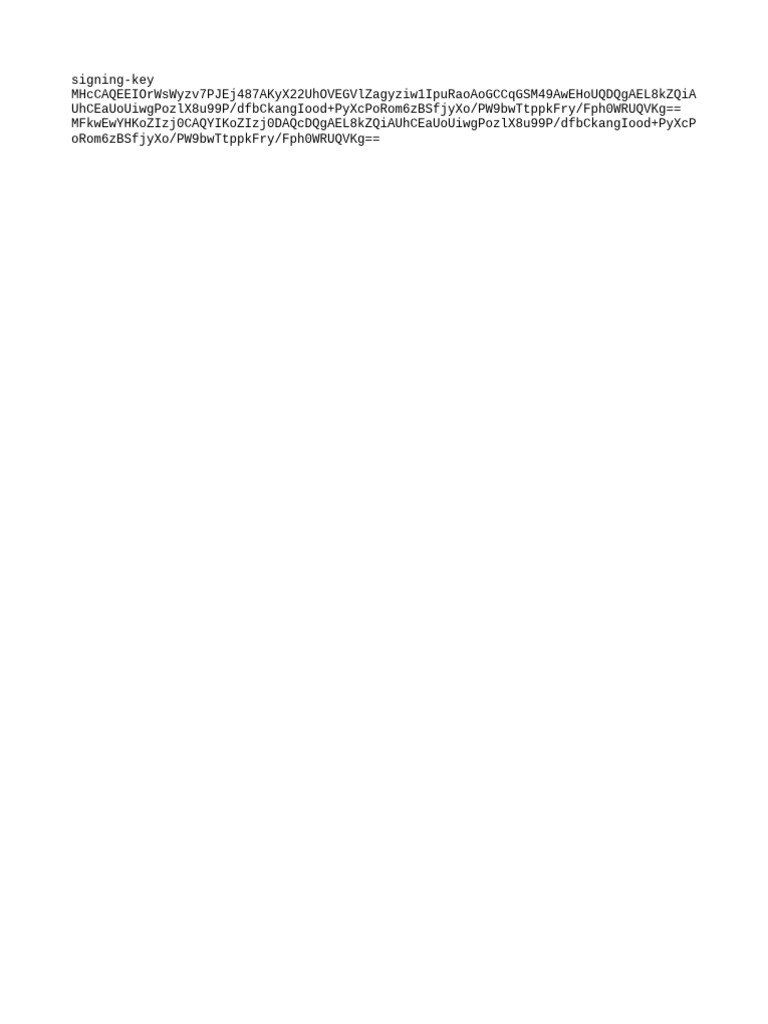 Security Keys | PDF