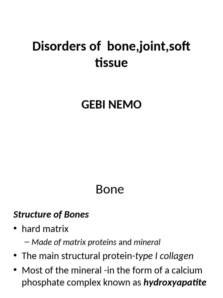 Bone and Joint Disorders Overview | PDF | Gout | Bone