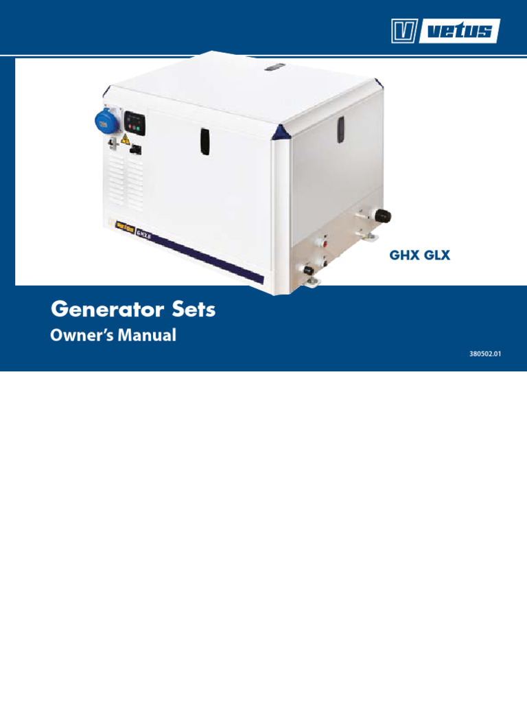 Generator Sets: Owner's Manual | PDF | Electric Generator | Engines
