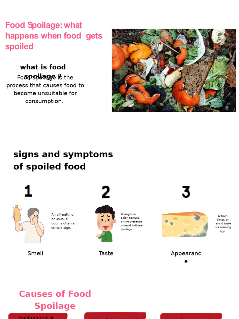 Understanding Food Spoilage Causes | PDF | Foods | Decomposition