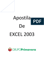 Introdução ao Excel 2003