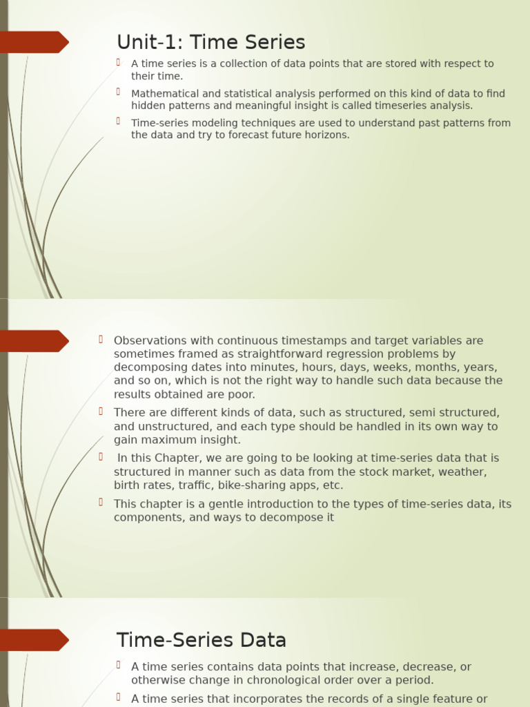 Introduction to Time Series Analysis | PDF | Time Series | Forecasting