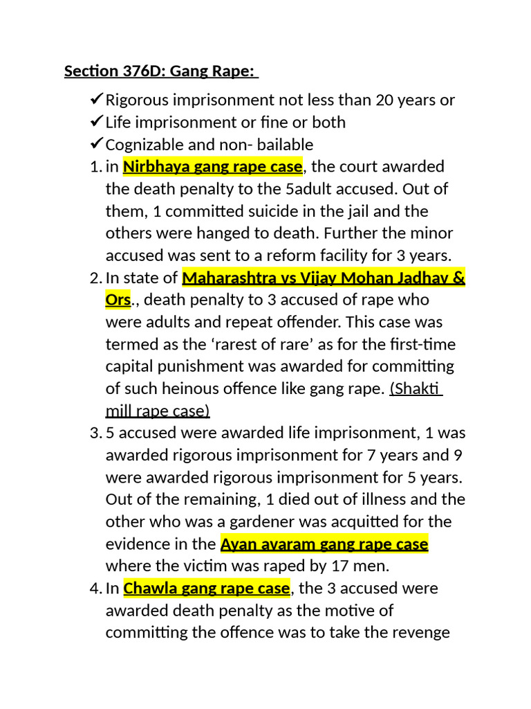 Gang Rape and Unlawful Assembly Laws | PDF | Crimes | Crime & Violence