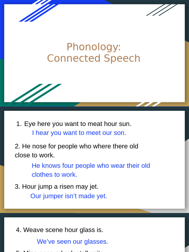 Phonology Connected Speech | PDF