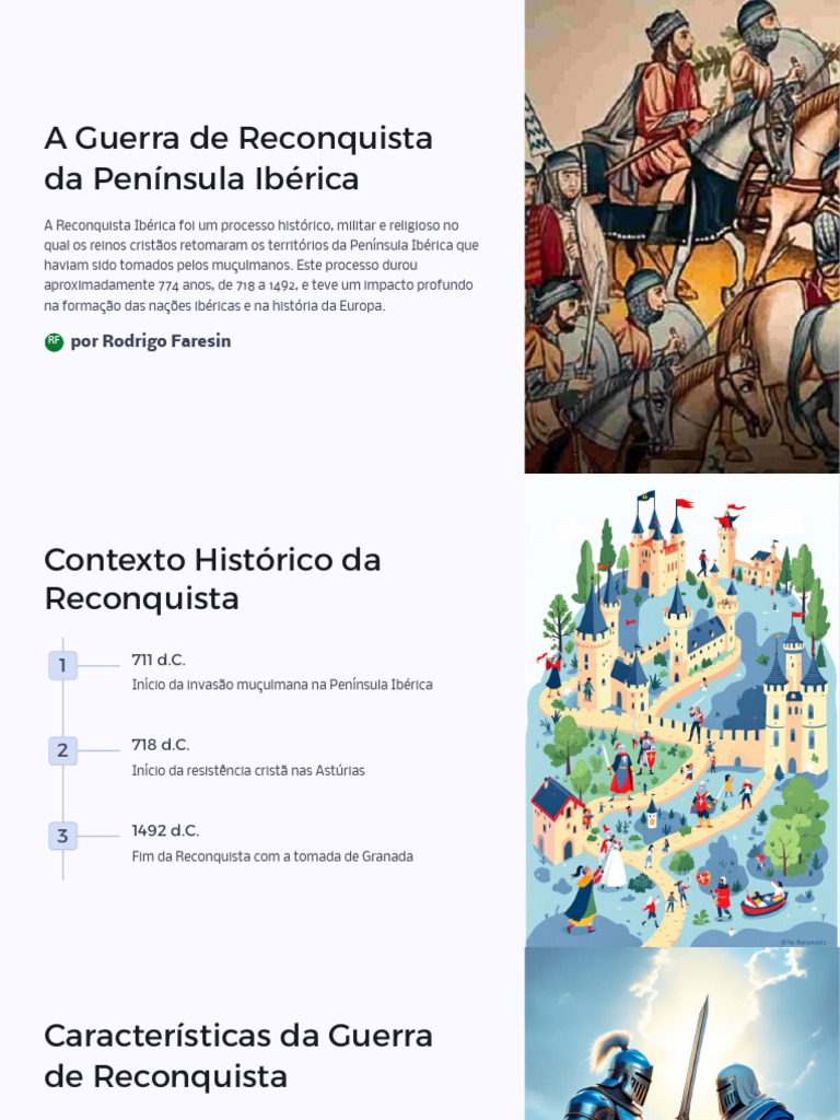 A Guerra da Reconquista Ibérica | PDF | Península Ibérica | Invasão