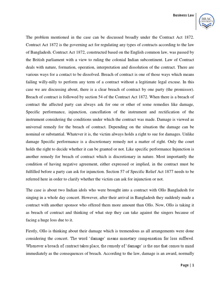 Breaching assignment essay image