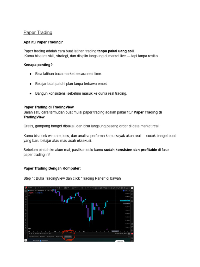 Panduan Lengkap Paper Trading | PDF